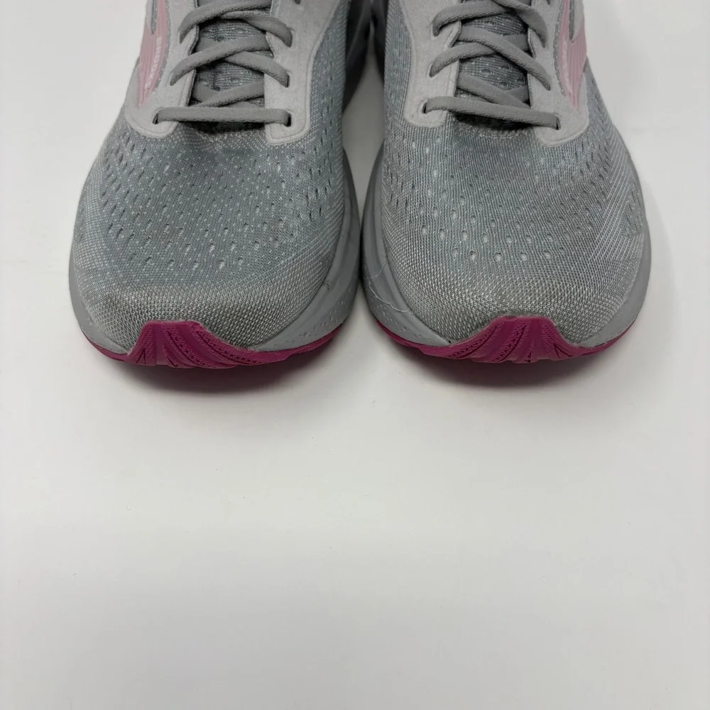 Brooks Adrenaline GTS 24 Women's Size 12 Narrow Grey Pink Running Shoes Sneakers